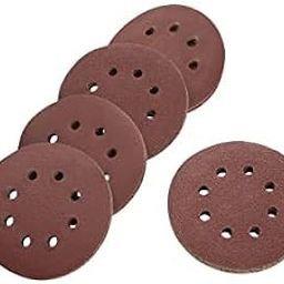 H9 Round Sandpaper 8-Hole Hook & Loop Sanding Disc 5-Inch (125mm) P600, Pack of 25 for Orbital Sander.-43