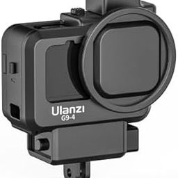 TEKTONIC G9-4 Vlog Case for GoPro Hero 9/10/11/12 | Plastic Protective Housing with Cold Shoe Mounts and Tripod Compatibility-14