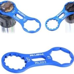 FCC Racing 8T/12T Bike Fork Cap Spanner Bicycle Front Fork Wrench Cycling Tool (Blue) – Lightweight Front Fork Cap Remover for Bicycle Maintenance-image-6