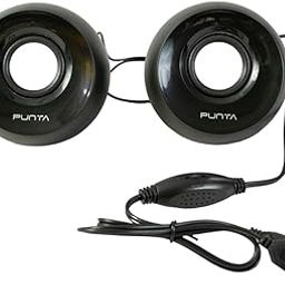 Punta Sphere Black USB 2.0 Multimedia Volume Control Speakers Set with 3.5mm Audio Jack-14