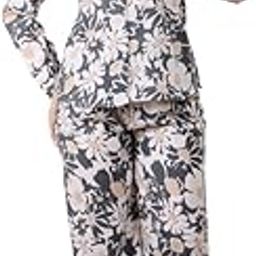 Floral Printed Shirt & Trousers for Women | Regular Fit | Full Sleeves Shirt Palazzos Co-ord Set | Cotton Blend | Perfect for Vacations-picture-30