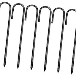 MERISHOPP® 8Pcs Steel Stakes Tent Stakes Tent Nails Pegs Portable Garden Ground Anchors Black|Sporting Goods | Outdoor Sports | Camping & Hiking | Tents & Canopies-image-13