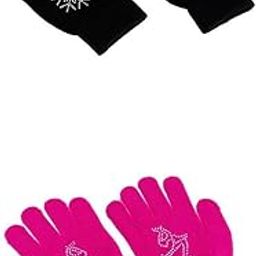 MERISHOPP® 2-Pair Kids Ice Skating Gloves Stretch Gloves Outdoor|Sporting Goods | Winter Sports | Ice Skating-image-86