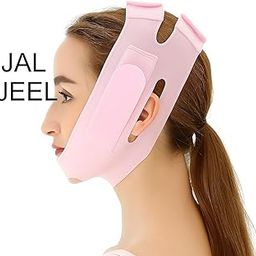JAL JEEL V-Line Lifting Chinstrap, V-Line Mask, Chinstrap for Sleeping, Reusable Silicone Face Strap, Chin Up Patch, V-Shaped Belt - Face Tape Jawline Shaper - Self Care Gifts for Women (1 Count)-image-18