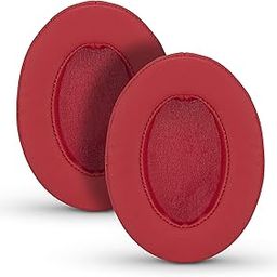 Brainwavz Replacement Earpads for ATH M50X, M50BT, Steelseries Arctis, Pro Wireless & Stealth 600, HyperX Cloud, AKG, SHURE, Philips & Many More Headphones, Memory Foam Ear Pad Cushions, Red Oval-image-51