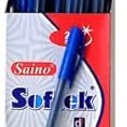 Saino Softek Use and Throw Ball Pens | Blue Ink | Pack of 20 Blue Pens Each Box | Pack of 6 Boxes | 120 Pens-image-10