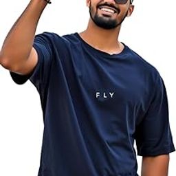 Men Oversized Printed Round Neck Cotton Blend T-Shirt-image-83