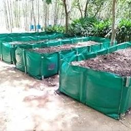 YUVAGREEN HDPE UV Stabilize Imported Vergin Fabric Agro Vermi Compost Making Bed Olive Green (Green, 4ftX4ftX2ft)-9