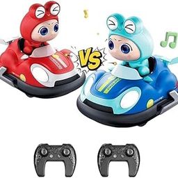 TRH Toy Rush Kids 2 Player RC Bumper Car, Ejecting Remote Control Car, Battle Rc Car | LED Light, Sound Effects |Hand Gesture Control| Set of 2,Multicolor-27