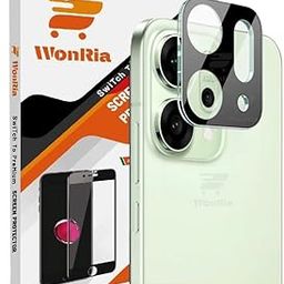 WonRia® Pack 1- Back Camera Lens Protector for Reno 14 5G Camera Lens Protector Guard [3D Premium] - Black-image-25