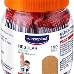 Hansaplast Regular Bandage strips, Bandage for cuts & wounds | Breathable fabric, 100 strips, skin colour-picture-27