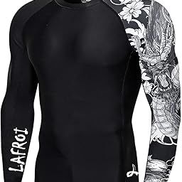 Men's Long Sleeve UPF 50+ Baselayer Skins Performance Fit Compression Rash Guard-CLYYB-image-25