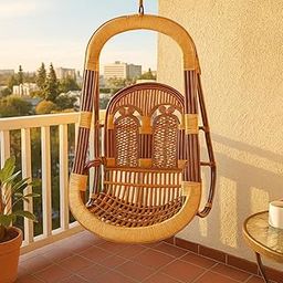 IRA Furniture Swing Chair Zula Hammock Jumbo Heavy Weight Hand Made Cane Swings (Only Swing)-image-26