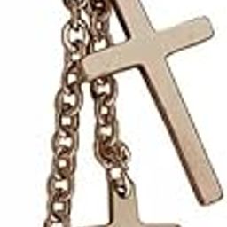 Religious Triple Jesus Cross Earring Drop Huggie Piercing Hoop Gold Metal Earrings For Men And Women-image-85
