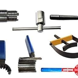 TOOLBUX 6-Piece CNC Machined Repair Tool Set for Bajaj Pulsar - Includes Magnet Puller Clutch Spanner Timing Gear Set 5-Pin Holder Tappet Kit and Magnet Holder-image-30