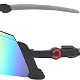 Cycling Sunglasses, Ergonomic Frame Sports Glasses Impact Resistance Semi Rimless for Outdoor Camping-image-45