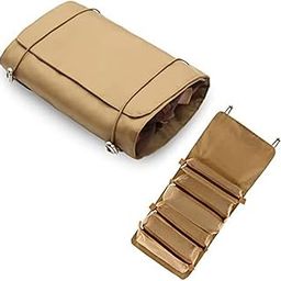 Drumil 4 in 1 Foldable Toiltry Bag - 4 in 1 Cosmetic Bag - Foldable Toiletry Bag for Travel - Cosmetic Pouch - Professional Makeup Storage Kit - Hanging Roll Up Cosmetic Accessories Organizer-image-1