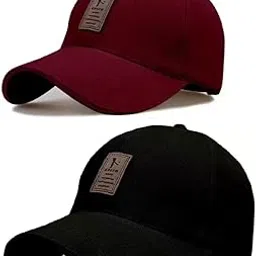 SELLORIA Acrylic Brand A Adjustable Unisex Cap Quick Drying Sun Hat For Activites Sports Baseball Hat For Men And Women Freesize (Pack Of 2) Multicolour Free Size-picture-16