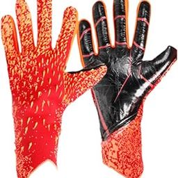 LOOM TREE® Football Goalkeeper Gloves Non Slip Training Gloves for Outdoor Games Sports Orange Size 6 | Team Sports | Soccer | Clothing, Shoes & Accessories | Gloves-image-28