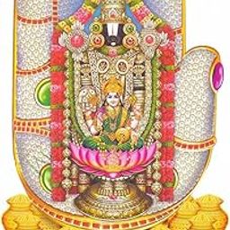 RIYASHREE Tirupati Balaji With Lakshmi 18x12 size 8mm mdf | Tamil Daily Sheet Calendar 2025 | Balaji calendar 2025-image-7