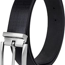 Genuine Leather Belt for Men with Easier Adjustable Pin buckle Micro Adjustable Belt Fits Everywhere, Formal and Casual strong and timeless-image-8