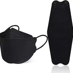 GRAPE KF94 Mask – 4-Layer Filtration, 3D Snug Fit & All-Day Breathable Comfort! (BLACK, 20 PCS)-image-1