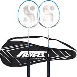 Silver's Aluminium Champ Badminton Kit (2 Racquets with Full Cover)(Blue/White)-picture-25