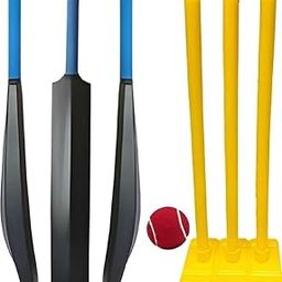 Hyper Combo 1 Plastic Cricket Bat Full Size + Full Wicket Set + 1 Ball Cricket Kit Combo Cricket Kit for 15+ Age Group-image-63