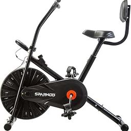 Sparnod Fitness SAB-03_R Upright Air Bike Exercise Cycle for Home Gym - Adjustable Resistance, Height Adjustable Seat-19