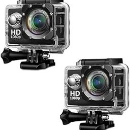 Lipzie Buy ONE GET ONE Action Camera 1080P 12MP Sports Camera Action Cam Underwater 30M/98Ft Waterproof Camera Ideal for Outdoor Adventures-image-65