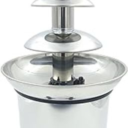 Stainless Steel Electric Chocolate Fondue Fountain, 4-Pound Capacity, for Chocolate, Candy, Butter, Cheese (SS 3 Layer 40cm)-image-1