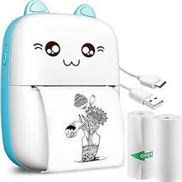 Wembley Mini Bluetooth Printer for Kids| Durable, Portable & Safe| Kitty Themed Thermal Printer| Rechargeable & Battery Operated| Ideal for Students Age 5+-image-40