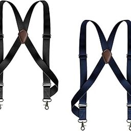 ™ 2x Mens Suspender Swivel Hook X Shaped Adjustable Suspenders | Suspenders Braces | Mens Accessories-image-45