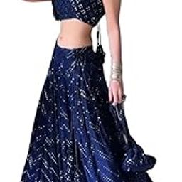 ZAALIMA FASHION Womens Georgette Semi Stitched Lehenga Choli Set with Elegant Design Perfect for Weddings and Festive Celebrations-image-0
