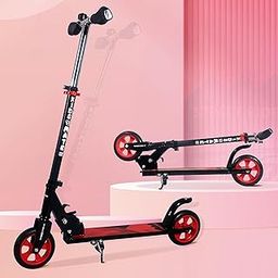 Kidsmate Street Rider Kick Scooter for Kids of Age 6-13 Years | 2 Wheel Scooter, Foldable Design, 3 Adjustable Height Option with Rear Braking | Max User Weight 50kg- Black-17