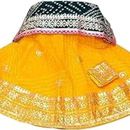 Jaipuri Bandhej Lehenga Choli Set for Women & Girls with Dupatta | Ethnic Rajasthani Ghaghra Choli | Navratri, Festival | Semi Stiched Lehnga Choli | Kota Doria Lehnga Choli Set-image-70