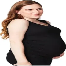 geifa Women’s Tank Tops Cotton Camisole Pregnancy Tank Tops - Casual Very Soft Sleeveless Basic Solid Pack of 1 (Black)-picture-44