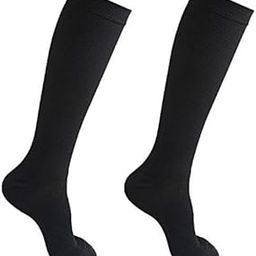 UJEAVETTE® 3xWomen Compression Knee High Sock for Athletic Running Flight Travel L XL-picture-44