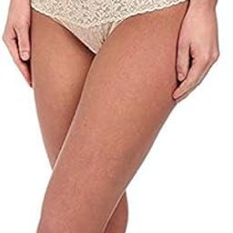 Light Cream V Shape Lace Waistband Thong Panty-image-33