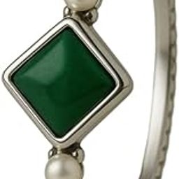 Tachyon Vintage-Inspired Silver Ring with Gem Stone and Pearl Accents-image-13