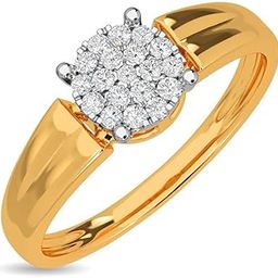 14k / 18k Real Gold & Diamond Ring | Diwali, Rakhi Rakshabandhan Gift for Sister/Bhabhi/Women | With Certificate of Authenticity & BIS-Hallmarked Gold Jewellery | Radiating Imperial Ring-image-45