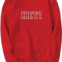 Tshirt for Women and Girls | Round Neck Full Sleeves Hey Printed Casuals-image-15
