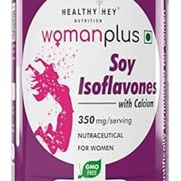 HealthyHey Nutrition Woman Plus Soy Isoflavones with Calcium - 60 Vegetable Capsules-picture-18