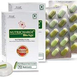 Nutricharge BioAge - Clinically Proven (Pack of 2 x 30 Tablets)-1