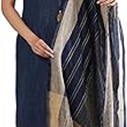 Women Cotton Tie-Up Neck Yoke Design Straight Kurta With Narrow Pants & Yarndyed Dupatta Kurta Set-picture-27