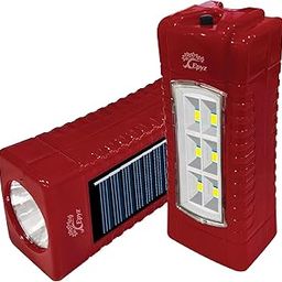 Epyz Solar Light Outdoor Rechargeable LED Torch Lights for Home Outdoor Indoor with AC/DC Torch Light with 2 in 1 Features Along [ Pack of 1, White Light ]-picture-25