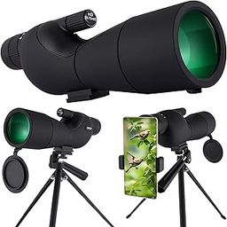 25-75x60 Spotting Scope with Tripod Carrying Pouch and Quick Cell Phone Holder BAK4 High Resolution Waterproof for Birdwatching, Shooting, Hunting, Wildlife Style-image-50