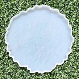 Silicone Resin Coaster Moulds, 4 inch Round, Agate Design DIY Casting Moulds for Epoxy Art, 1 pc-picture-14