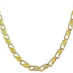 24Inch (10MM) Premium Classic (H.Q) Finely Detailed Chain in Gold Plating Gold-plated Plated Chain-image-5