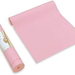 GLEAM� Yoga Mat Thick Anti Skid Washable Fitness Exercise Imported Non-Slip Surface (Baby pink)-image-28
